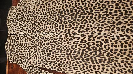 Tigrie široké šaty s dlhým rukávom zvieraci vzor, h&m,s