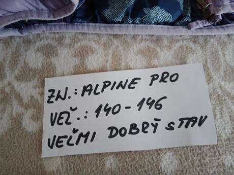 Dievč. obojstranné zim. bundy alpine pro 140-146, alpine pro,140