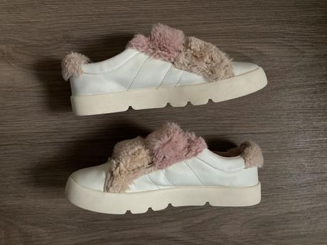 Tenisky s kožušinkou, zara,34