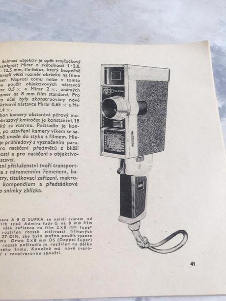Retro mechan.kamera meopta 2 supra + kniha,