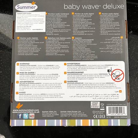 Digitálny audio monitor zn summer baby wave deluxe, 