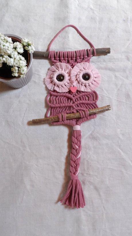 Makramé sovy rôzne,