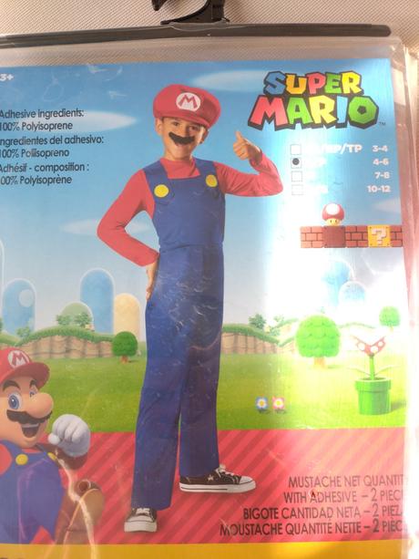 Super mario kostým - komplet s rukavicami, 110