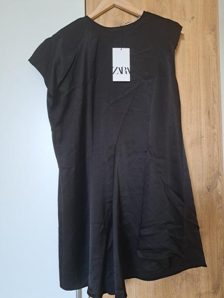 Zara saténové asymetrické šaty/top, zara,xs