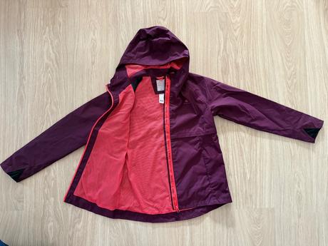 Prechodná vodeodolná dievčenská bunda quechua, quechua,164
