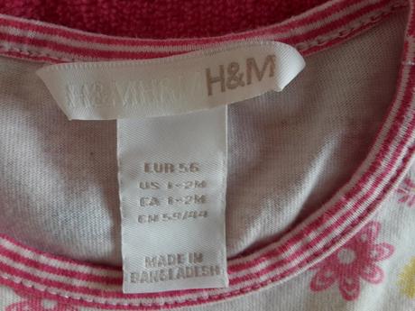 H&m baby tričko, h&m,56