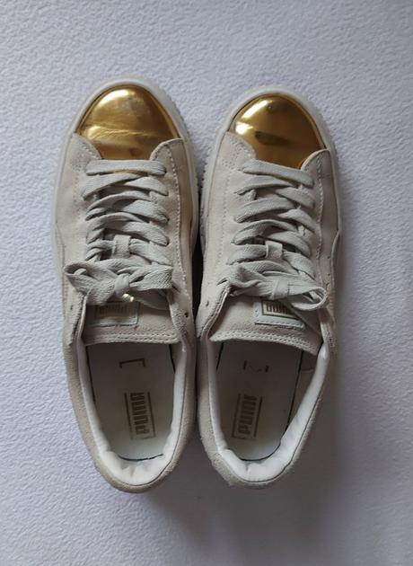 Puma suede platform gold, puma,40