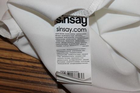 Blúzka s holým chrbtom sinsay v. l, sinsay,l