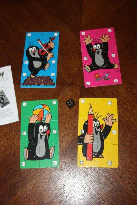 Hra krtko- hoď kockou a skladaj - od 4 rokov,