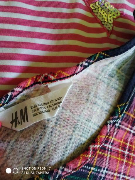 Šatky veľ.134/140, h&m,134