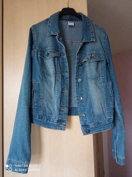 Riflová bunda s poštovným, vero moda,s