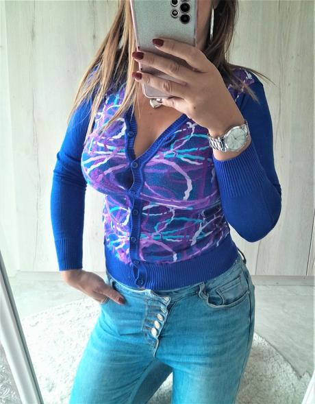 Modrý svetrík-s/m, s