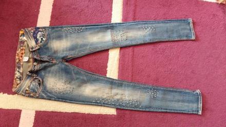 Riflové nohavice, s