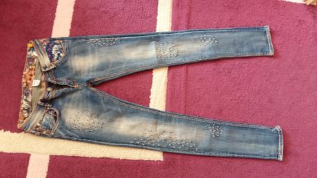 Riflové nohavice, s