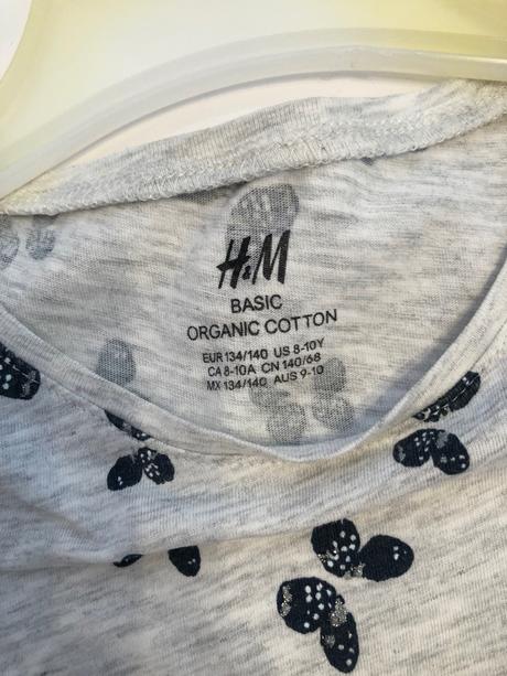 Letné šaty s motýlikmi, h&m,134