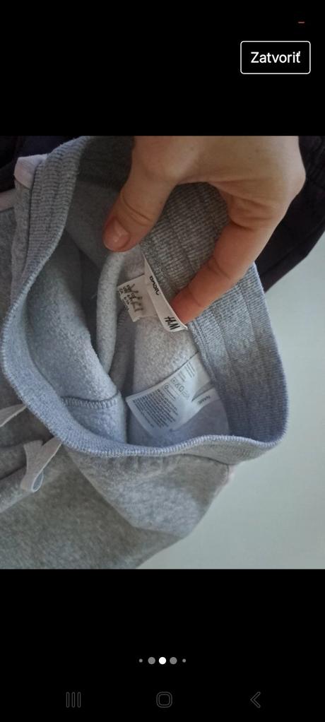 Zateplene teplaky 6/7 rokov, h&m,122