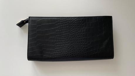 Listová večerná kabelka psaníčko krokodília koža,
