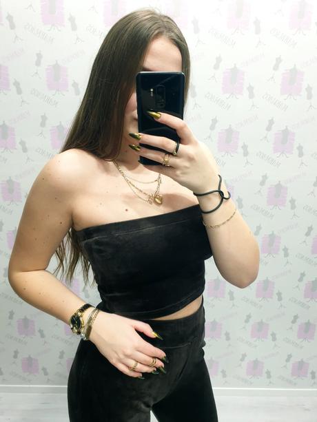 Komplet- crop top + tepláky xs, xs