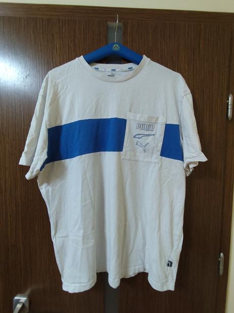 Bielomodre tricko puma vel. l, puma,l