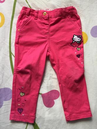 Nohavice "hello kitty", c&a,86
