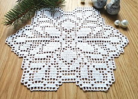 Filetová dečka "vločka", 