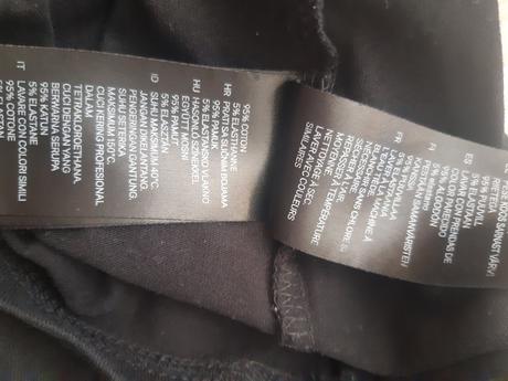 Čierne elastické tričko h&m, h&m,xs