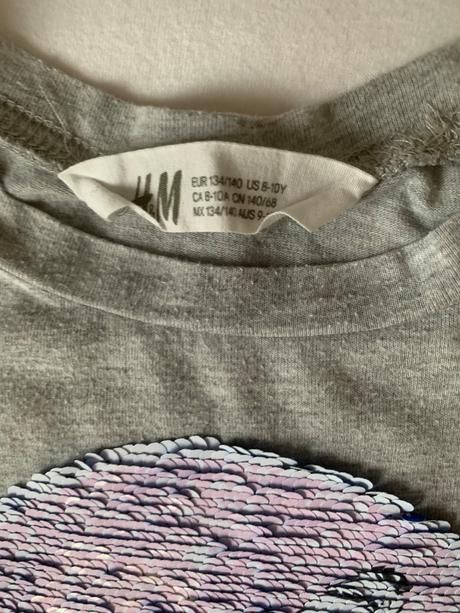 Tricko h&m a meniacimi flitrami, bushman,134