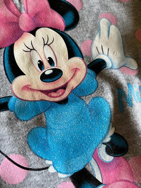 Teplejšia mikinka veľkou minnie mouse a bodkami, disney,110