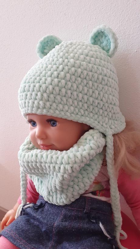 Čiapka na zimu+nákrčník, 56 - 104