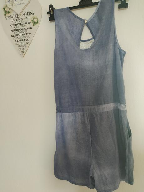 Letný overal s čipkou, s