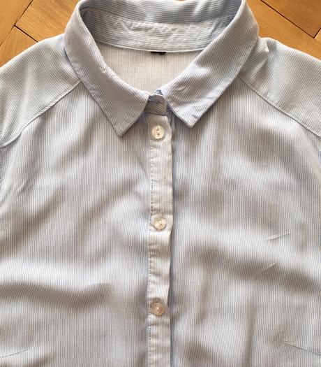 Modro-biela blúzka, h&m,m
