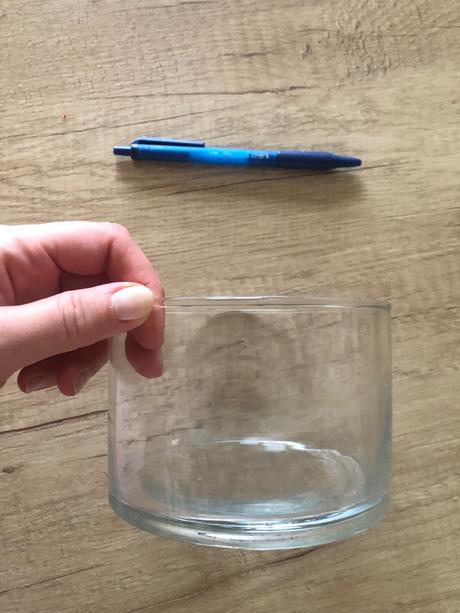 Sklenený svietnik/váza, 