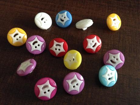 Veselé gombíky pre detičky,