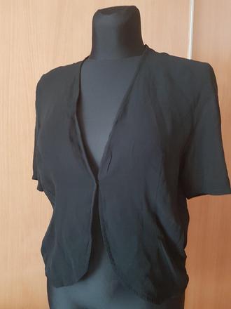 Čierny elegantný viskózový vršok s.oliver vel.l, s.oliver,l