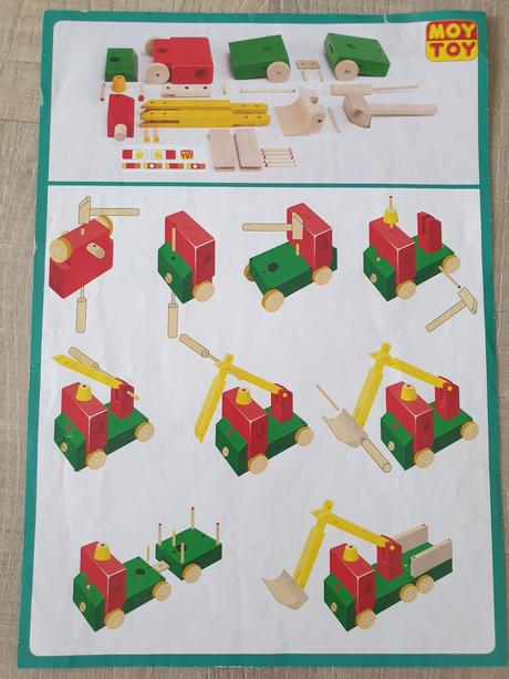Drevena stavebnica moytoy - žeriav s navijákom,
