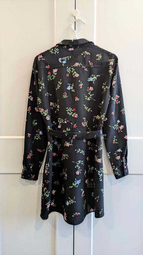 Kvietkované košeľové šaty h&m, h&m,m