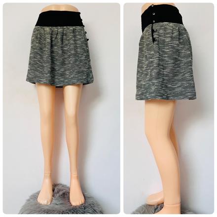 Melírovaná sukňa s čierným pásom camaieu (36), camaieu,s