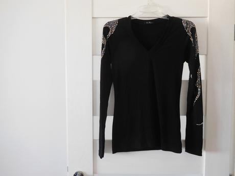 Tričko čierne dlhý rukáv, m, m