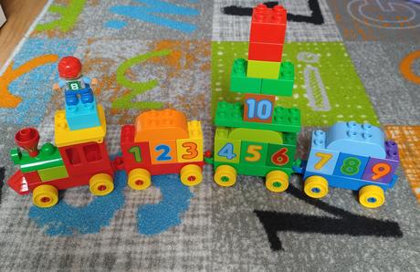 Lego duplo - vláčik s číslami,