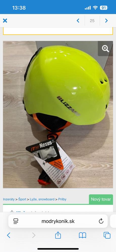 Lyziarska prilba, blizzard,s