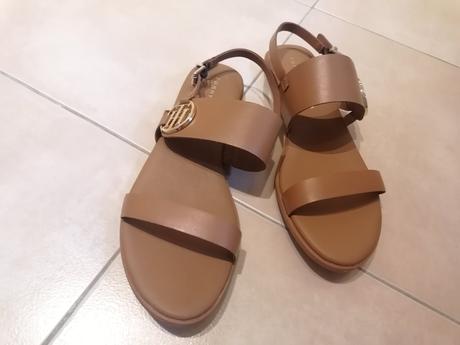 Hilfiger kožené hnedé sandále, tommy hilfiger,40