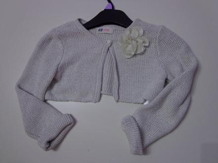Svetrík kratší aj k šatám v. 110/116, bolerko, h&m,110