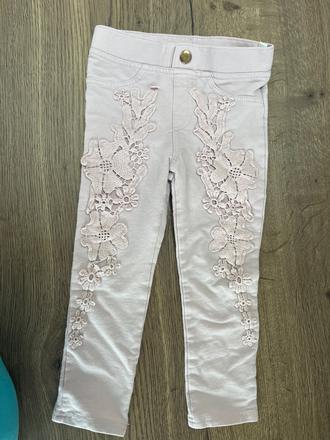 Ružové jeginsy hm, h&m,98