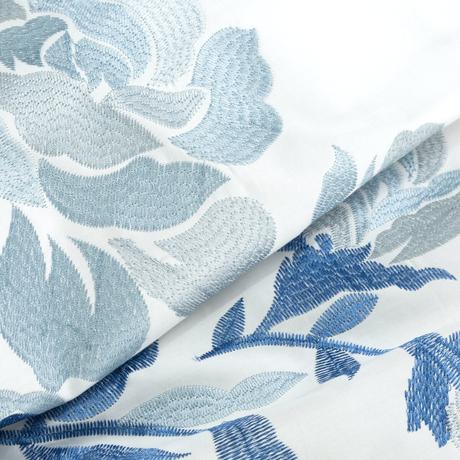 Saténové obliečky 200x220 haft 03 biela,