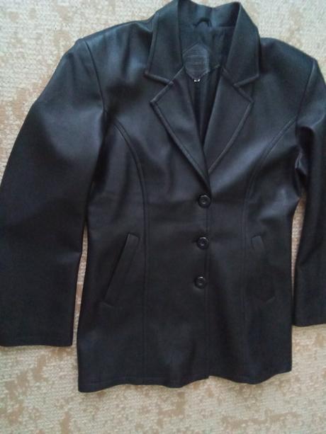 Koženkovy kabát -sako, m