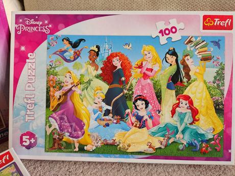 Puzzle pre dievčatko princezné, snehulienka, stich, 