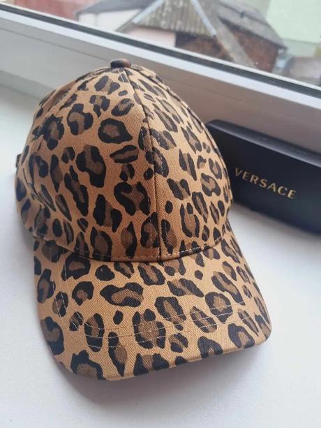 Šiltovka s leopardím vzorom - karamel, 