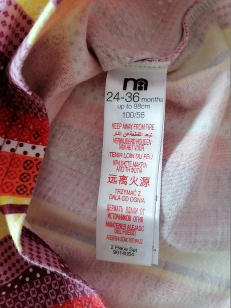 Farebne tričko, matalan,98