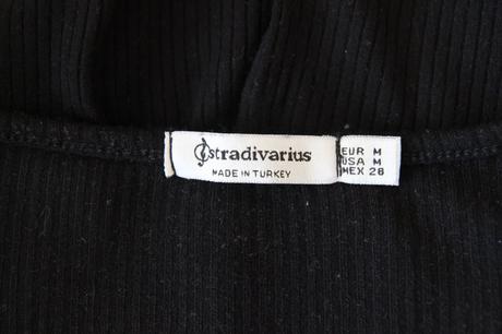 Čierny body top, stradivarius m, stradivarius,m