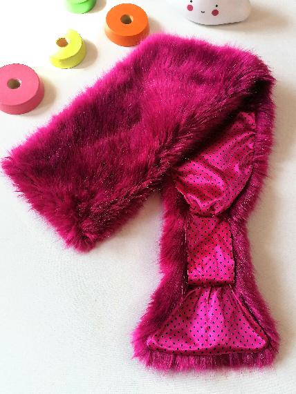 Elegantný kožušinový šál, h&m